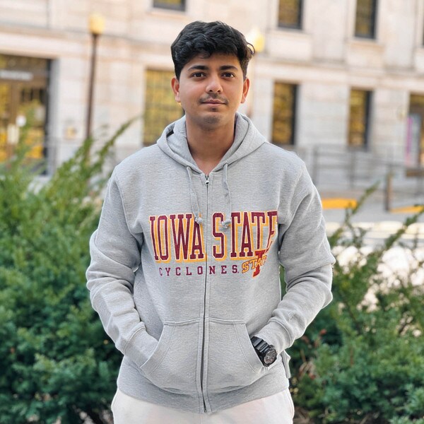 Gear I-State Iowa State Big Cotton Gray Full-Zip Hoodie